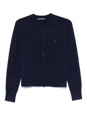 Acne Studios: Cardigans - Cardigan - Blau