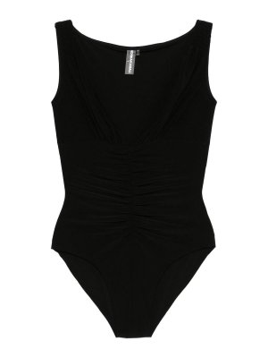 Norma Kamali: Top e canotte - Body a v-collo