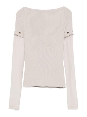 SPORTMAX: crew necks - Layered Crewneck Sweater