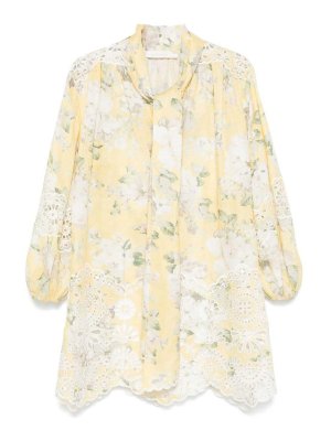 ZIMMERMANN: short dresses - Acacia Linen Mini Dress