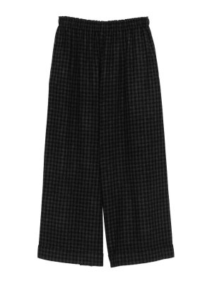 DANIELA GREGIS: Trousers Shorts - Wool Pajama Trousers
