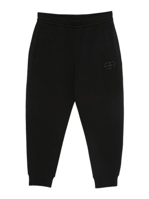 EMPORIO ARMANI: tracksuit bottoms - Cotton Blend Sweatpants