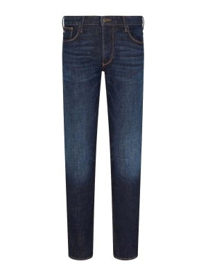 EMPORIO ARMANI: Bootcut - Bootcut Jeans - Blau