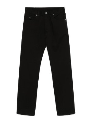 EMPORIO ARMANI: jeans bootcut - Jeans di cotone in denim