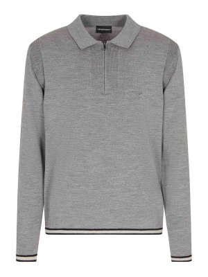 EMPORIO ARMANI: polo shirts - Wool Polo Shirt