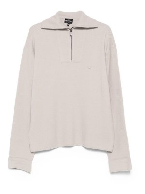 EMPORIO ARMANI: Cuellos altos y polos - Suéter Con Cuello Alto - Gris