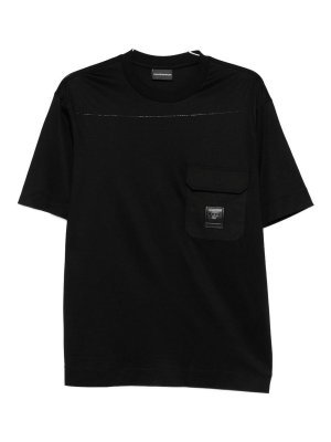 EMPORIO ARMANI: t-shirts - Cotton Blend T-Shirt