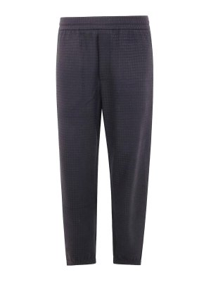 EMPORIO ARMANI: tracksuit bottoms - Cotton Sweatpants
