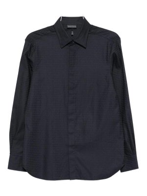 EMPORIO ARMANI: Chemises - Chemise - Bleu