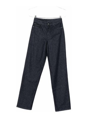 EMPORIO ARMANI: jeans bootcut - Jeans in denim a gamba larga