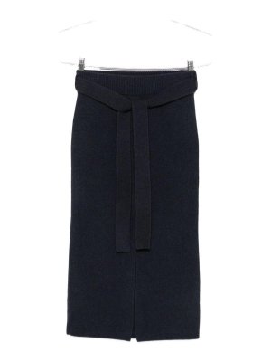 EMPORIO ARMANI: Jupes midi et au genou - Jupe Midi - Bleu