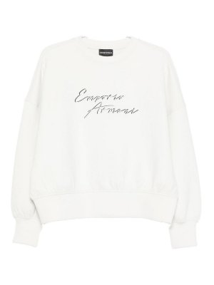 EMPORIO ARMANI: maglia collo rotondo - Logo Spazzatura della crenatura