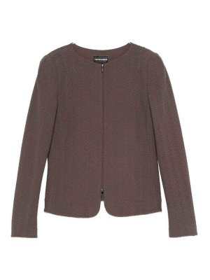 EMPORIO ARMANI: casual jackets - Cotton Blend Blazer Jacket