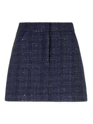 EMPORIO ARMANI: Jupes midi et au genou - Jupe Midi - Bleu