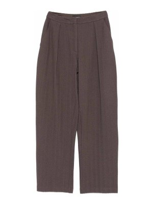 EMPORIO ARMANI: カジュアルトラウザー - ショートパンツ - ブラウン