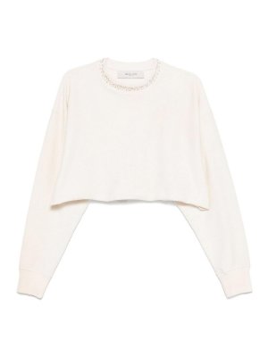 GOLDEN GOOSE: Sweatshirts & Sweaters - Cotton Cropped Sweatshirt