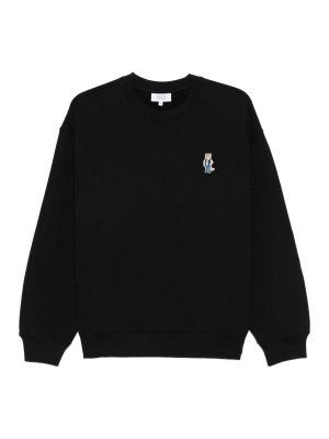 MAISON KITSUNÉ: maglia collo rotondo - Spaccata vestita in gira di cotone volpe