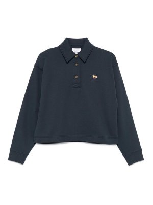 MAISON KITSUNÉ: Sweatshirts & Sweaters - Baby Fox Cotton Polo Sweatshirt