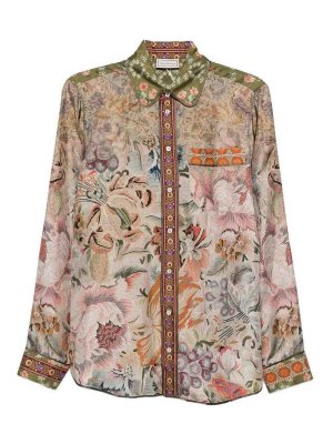 PIERRE-LOUIS MASCIA: shirts - Printed Silk Shirt