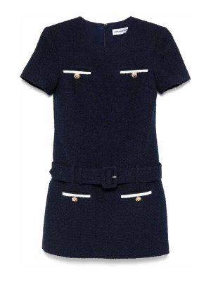 Self Portrait: Robes courtes - Robe Courte - Bleu