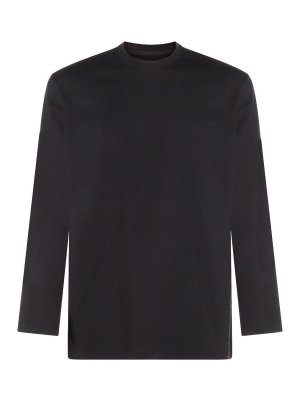 Y-3: t-shirts - Logo Cotton T-Shirt