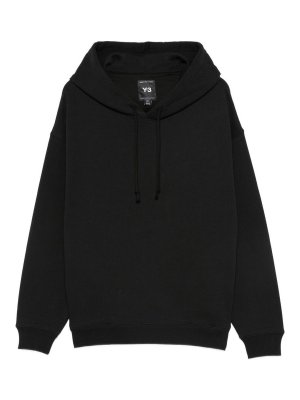 Y-3: Sweatshirts & Sweaters - Cotton Hoodie