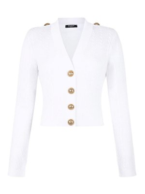 Balmain: cardigans - V-Necked Cardigan