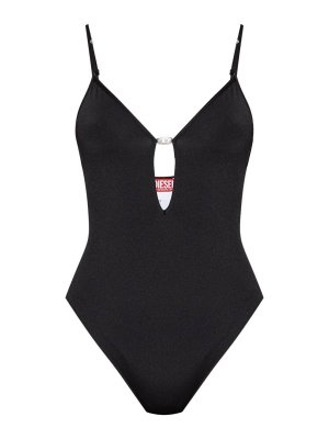 DIESEL: Tops y camisetas sin mangas - Top - Negro