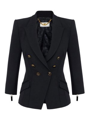 ELISABETTA FRANCHI: Vestes casuals - Veste Casual - Noir
