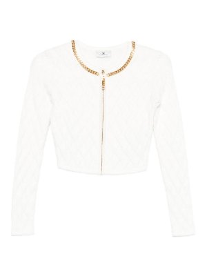 ELISABETTA FRANCHI: Cardigans - Cardigan - Weiß