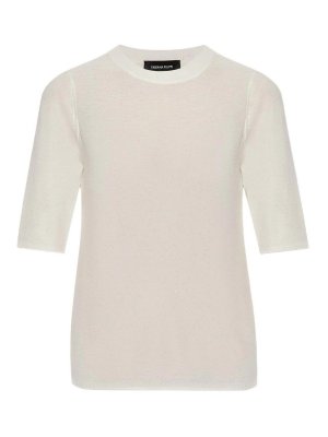 FABIANA FILIPPI: Pull col rond - Pull Col Rond - Blanc