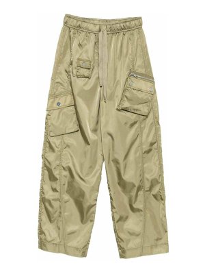GANNI: Trousers Shorts - Nylon Oversize Trousers