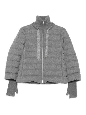 HERNO: casual jackets - Cashmere And Wool Padded Jacket