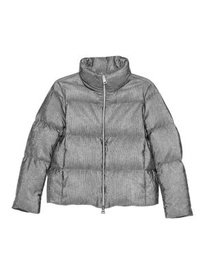 HERNO: casual jackets - Velvet Short Down Jacket