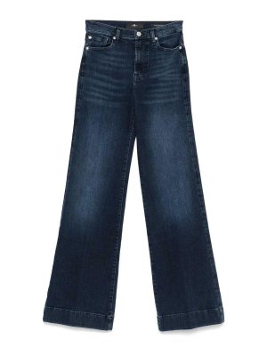 SEVEN: jeans bootcut - Jeans in denim a gamba larga