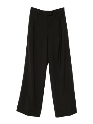 SPORTMAX: casual trousers - Wool Wide-Leg Trousers