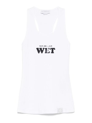 STELLA McCARTNEY: Tops & Tank tops - Slippery When Wet Tank Top