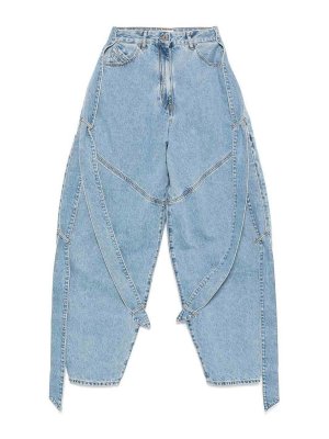 The Attico: bootcut jeans - Wide-Leg Denim Jeans