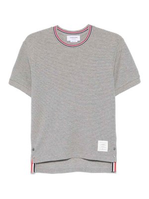 THOM BROWNE: t-shirt - T-shirt di cotone RWB