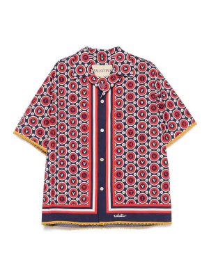 VALENTINO: shirts - Bulles Royales Cotton Shirt