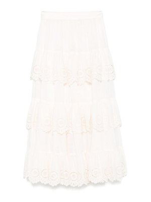ZIMMERMANN: Knee length skirts & Midi - Lucky Embroidered Midi Skirt
