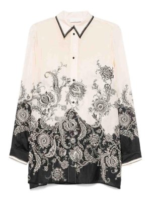 ZIMMERMANN: shirts - Rhiannon Printed Silk Shirt