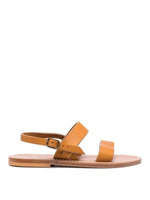K JACQUES ST TROPEZ: sandals - Barigoule Leather Sandals