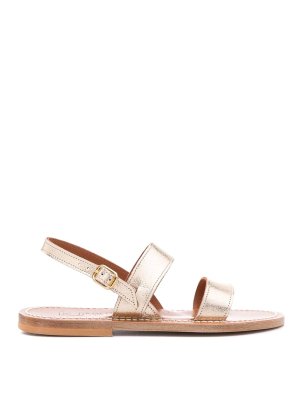 K JACQUES ST TROPEZ: sandals - Barigoule Leather Sandals