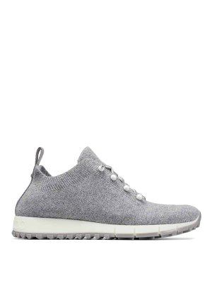 JIMMY CHOO: trainers - Veles Pearl Embellished Sneakers
