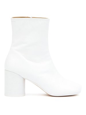 MM6 MAISON MARGIELA: ankle boots - Leather Ankle Boots