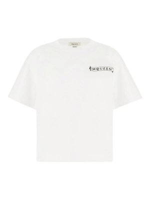 ALEXANDER MCQUEEN: Camisetas - Camiseta - Blanco