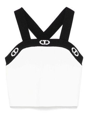 TWINSET: Tops y camisetas sin mangas - Top - Plata