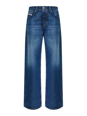 DIESEL: Bootcut - Bootcut Jeans - Blau