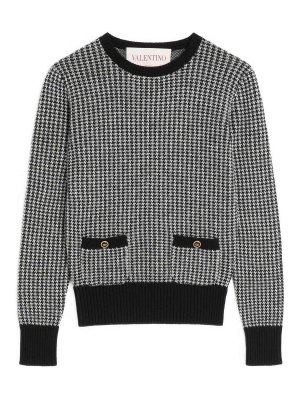 VALENTINO GARAVANI: クルーネック - クルーネック - 黒